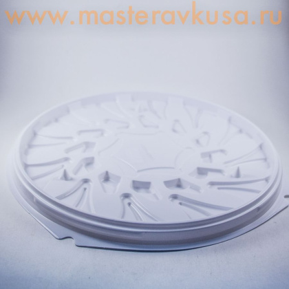 Контейнер круглый,  D220  h109 мм (комплект дно БЕЛОЕ/крышка), УК-290ВБ