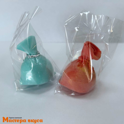 Фигурка из шок. глазури  "Мешок подарков", h~4 см 