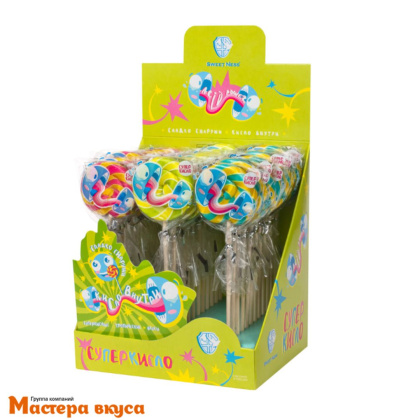 Карамель леденцовая ДИСК ЛОЛЛИ суперкислый, 15 гр, SN