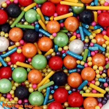 Посыпка  микс ЯРКОЕ КОНФЕТТИ, 50 гр 