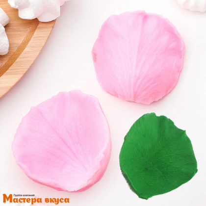 Молд силиконовый, вайнер ЛЕПЕСТОК РОЗЫ 3D (2 части), ~6,7*6,2 см