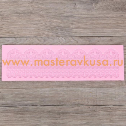 Коврик текстурный силиконовый (рельеф) для айсинга "Кружево", 40*12 см