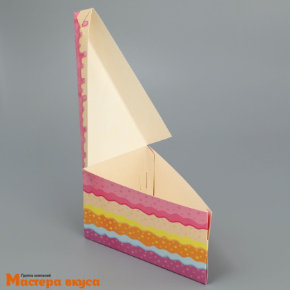 Упаковка для 1 кусочка торта, "Корги", 155*85*85 мм, картон