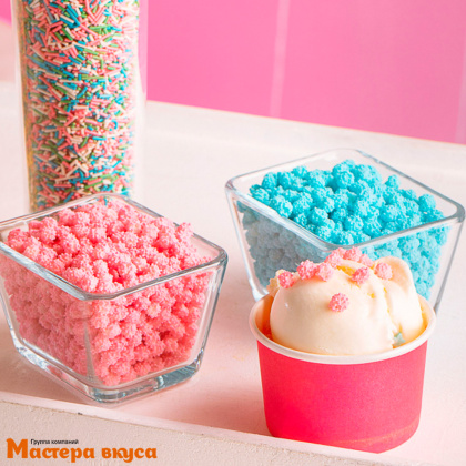 Посыпка Помпоны розовые, 25 гр 