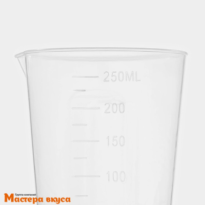 Мерный стакан 250 мл, полистирол "Доляна"