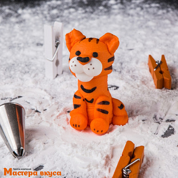 Сахарная фигурка ТИГР, цвет микс h~4,5см 