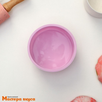 Форма силиконовая КРУГ,  d9,5 h5,4 см (бенто)