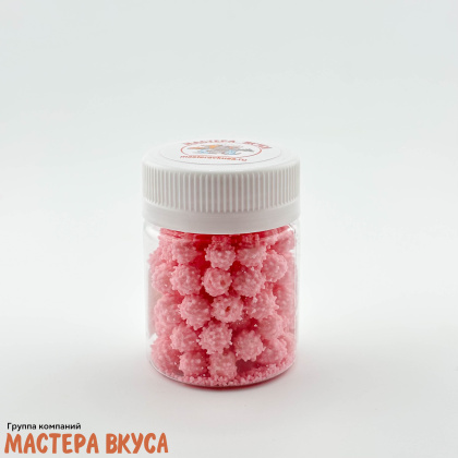 Посыпка САХАРНЫЕ ПОМПОНЫ розовые, 15 гр 