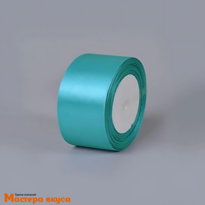 Лента атласная, МОРСКАЯ ВОЛНА, 40мм, ~23м