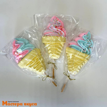 Меренга на палочке  "Мороженое", h~9 см