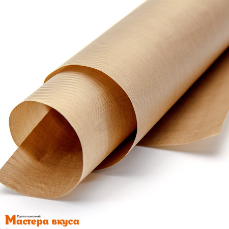 Коврик (лист) для выпечки тефлон антипригарный (коричневый), 60*40см Caramella