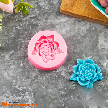 Молд силиконовый ДИКАЯ РОЗА, 4,5*1,5 см
