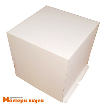 Короб для торта без окна 300*300*300 мм, белый (2-Д) АП