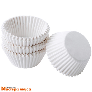 Капсула бумажная для конфет, d-3,5см h-2см,  БЕЛАЯ "Тарталетки" 4, (миниупак ~80-100шт)