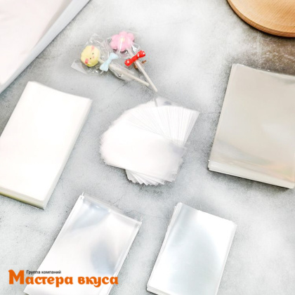 Пакет для пряников и леденцов 12*25 см (ш*в) БЕЗ КЛЕЕВОГО КЛАПАНА, упак 100 шт