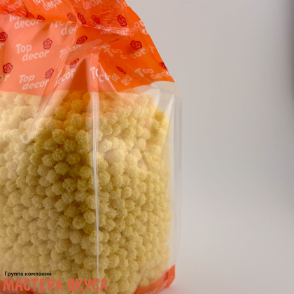 Посыпка САХАРНЫЕ ПОМПОНЫ жёлтые (Мимоза), 300 гр