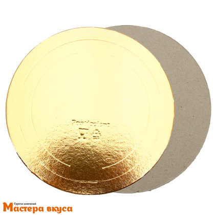 Подложка 2,5 мм, D200 мм односторонняя золото