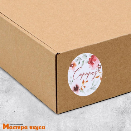 Набор наклеек "СЮРПРИЗ", d~4см, (набор 6 шт)