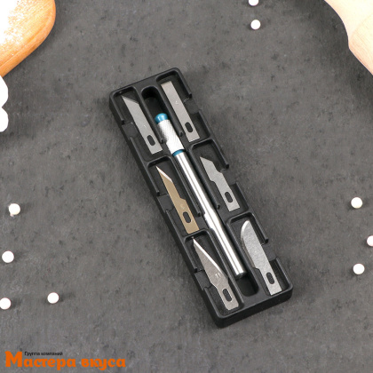 Набор для моделирования мастики (нож+ 6 лезвий в пенале)