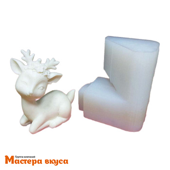 Молд силиконовый  3D МАМА ОЛЕНЯТ, изд h10.5см (шоколад~110гр) 