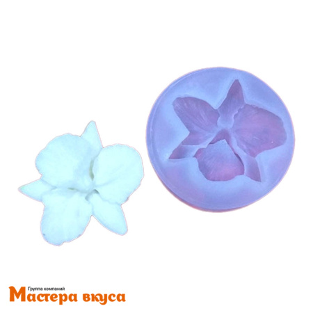 Молд силиконовый  3D ОРХИДЕЯ МИНИ, изд d~5см h~1см (шоколад~15гр)