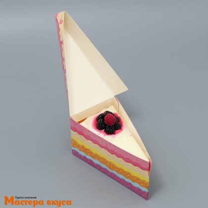 Упаковка для 1 кусочка торта, "Корги", 155*85*85 мм, картон