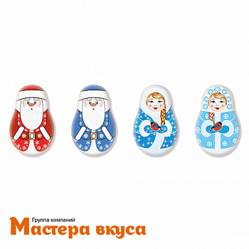 Сахарные медальоны  ДЕД МОРОЗ И СНЕГУРОЧКА, 35*23мм