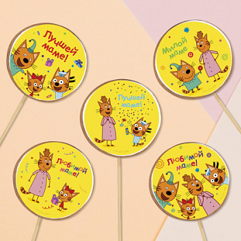 Фотопечать Три кота, для пряников, № 101