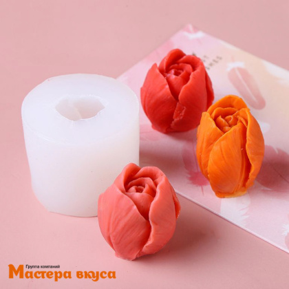 Молд силиконовый  3D ТЮЛЬПАН, изд d5см h4,8см (~32гр) 