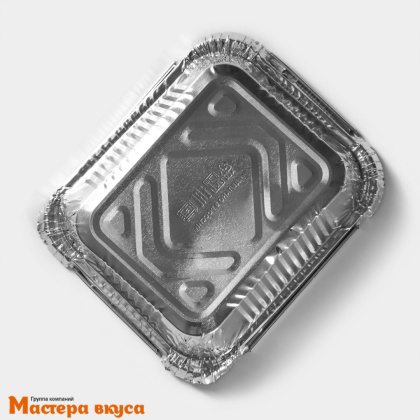 Форма алюминевая одноразовая Прямоугольная 14,4*11,9 см h-4 см (430 мл) 