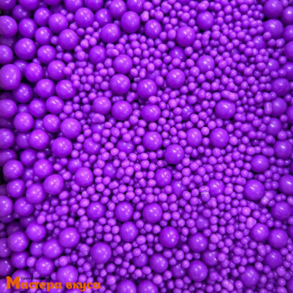 Посыпка Шарики зерновые Неоновый микс УЛЬТРАФИОЛЕТ (d 2-7мм), 50 гр