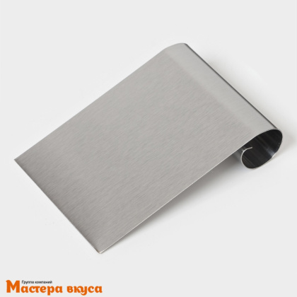 Шпатель-скребок кондитерский нержав.сталь 12*8 см