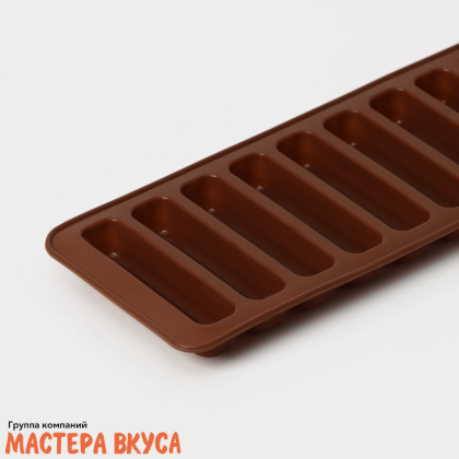 Форма силиконовая САВОЯРДИ, (10 ячеек), 29*9,5 см