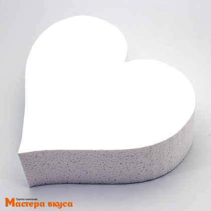 Форма муляжная для торта СЕРДЦЕ 20 см h 7 см (Фальш-ярус) пенопласт 