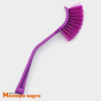 Щетка для посуды с изогнутой ручкой, 20 см