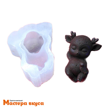 Молд силиконовый  3D ОЛЕНЕНОК, изд 7*5,3*h3 см (шоколад~37гр)