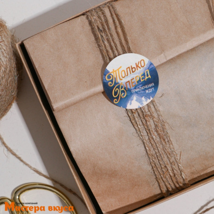 Набор наклеек "СИЛЬНЫЙ ДУХОМ", d~4см, (набор 6 шт)