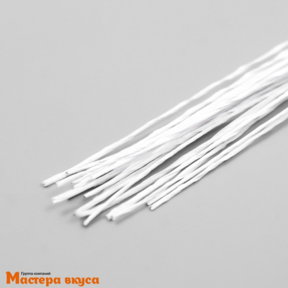 Кондитерская проволока белая d~0,3 мм, 36 см, (упак 20 шт), Magic 4 Hobby