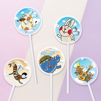 Фотопечать Летающие звери, для леденцов, №25