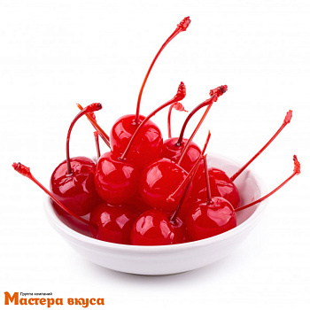 Черешня КОКТЕЙЛЬНАЯ с веточкой красная, упак 4,8 кг