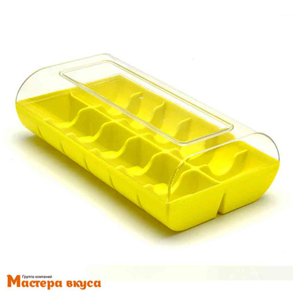 Упаковка для макаронс 12 шт, пластикокая МАКАДО (салатовый)