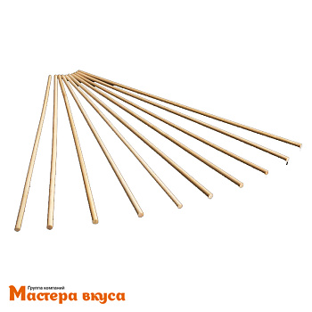 Набор палочек-дюбелей для укрепления уровней торта (деревянная ось), 30 см, d 0,4 см, 10 шт 