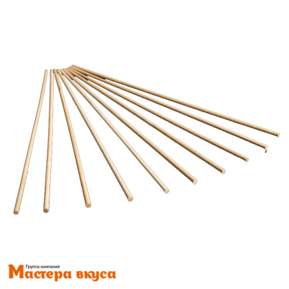 Набор палочек-дюбелей для укрепления уровней торта (деревянная ось), 30 см, d 0,4 см, 10 шт 