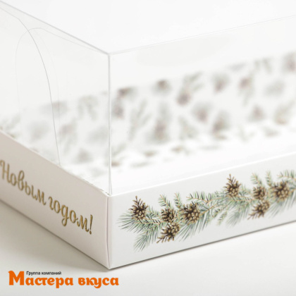 Упаковка для рулета с прозр. крышкой 262*97*80 мм, (Snow)