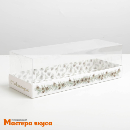 Упаковка для рулета с прозр. крышкой 262*97*80 мм, (Snow)