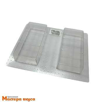 Форма для шоколада пластиковая, плитка ДУБАЙСКИЙ ШОКОЛАД мини, 95*45 мм, 2 ячейки