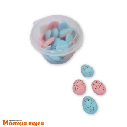 Сахарные медальоны ПЕРЕПЕЛИНЫЕ ЯЙЦА Микс, 35*25 мм, ~13 гр