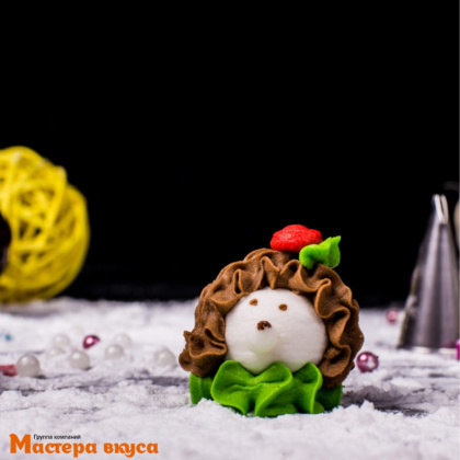 Сахарная фигурка ЁЖИК, цвет микс h/d~3см 