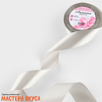 Лента декоративная, БЕЛАЯ  "Снежинки", 5 мм, (катушка ~200м)