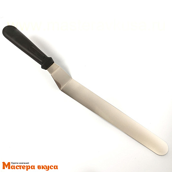 Палета угловая металлическая 30 см, пластиковая ручка (спатула)